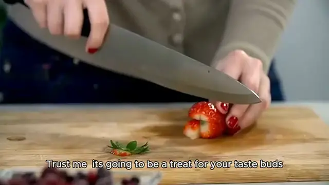 Video thumbnail for Strawberry, feta & thyme tart Recipe