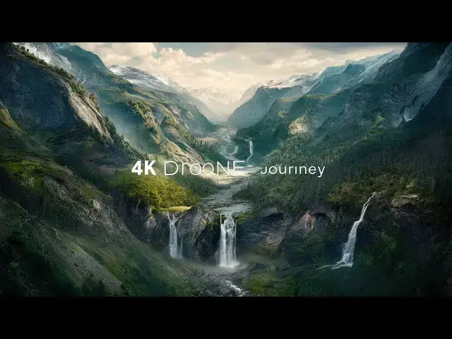 'Video thumbnail for Nature's Majesty: 4K Drone Journey Through Mountains, Forests, and Waterfalls'