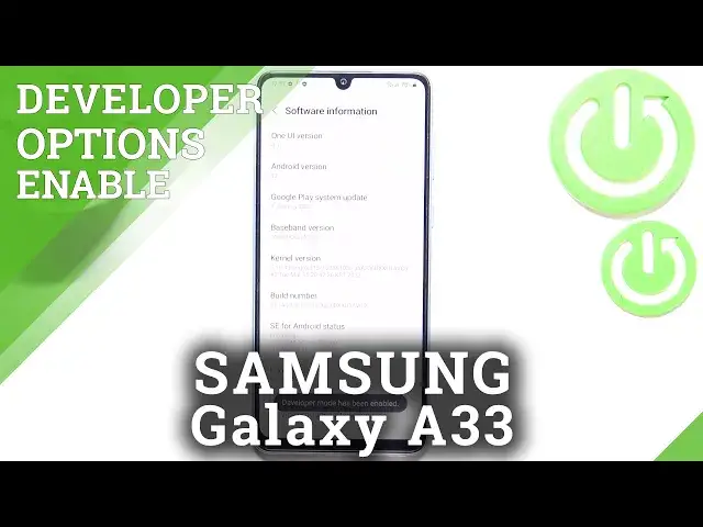 'Video thumbnail for How to Enable Developer Options in SAMSUNG Galaxy A33 – Open Advanced Mode'