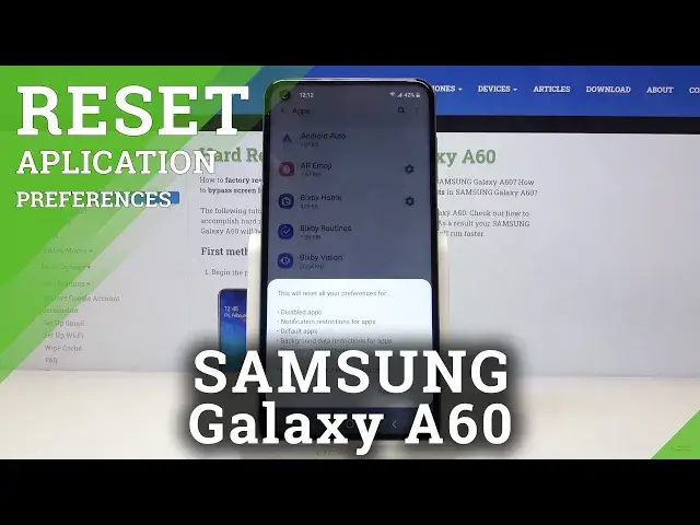 Video thumbnail for How to Reset App Preferences in SAMSUNG Galaxy A60 – Restore App Defaults