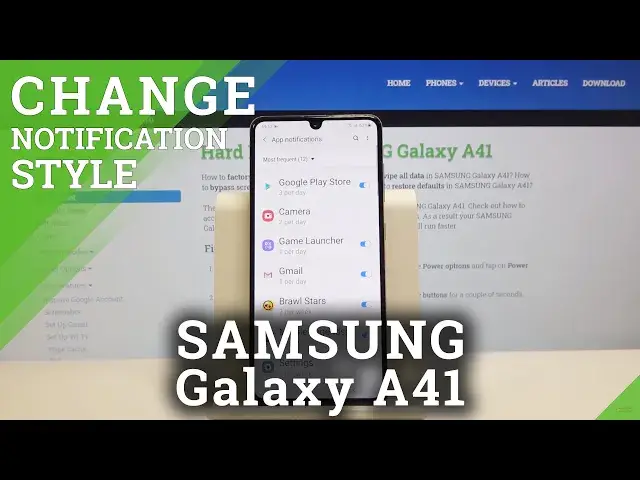 Video thumbnail for How to Open Notifications Options in Samsung Galaxy A41 - Enter Notification Settings