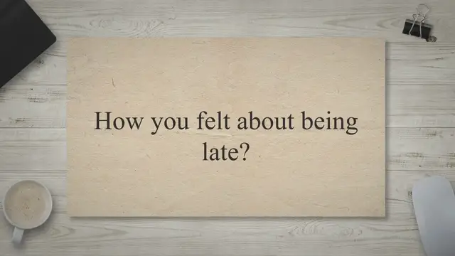 Video thumbnail for DESCRIBE A TIME WHEN YOU WERE LATE IELTS CUE CARD