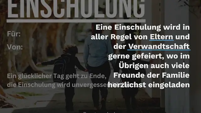 Video thumbnail for 19 Danksagungssprüche zur Einschulung