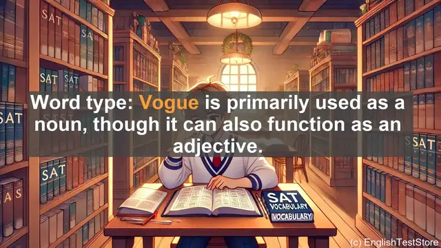 Video thumbnail for 5000 Must Know SAT Vocabulary - What Does 'Vogue' Mean? SAT Vocabulary Explained