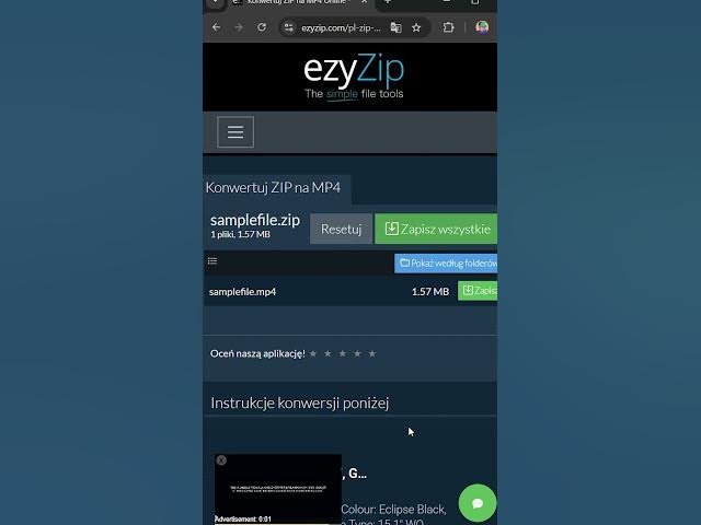 Video thumbnail for 📦 Konwertuj ZIP do MP4 w Przeglądarce | Bez Instalacji Oprogramowania
