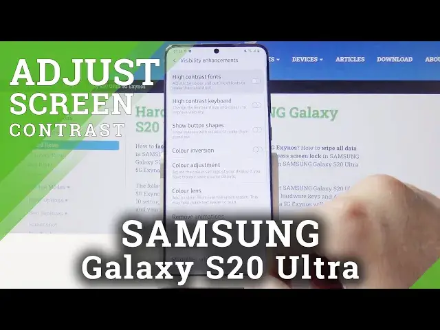 'Video thumbnail for How to Turn On / Off High Contrast Text in SAMSUNG Galaxy S20 Ultra'