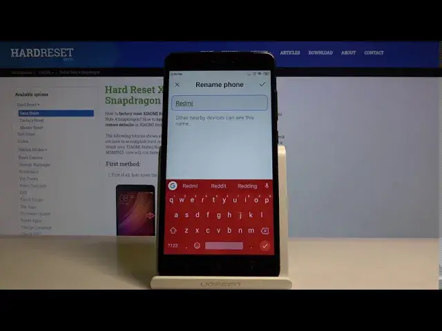 'Video thumbnail for How to Change Device Name in XIAOMI Redmi Note 4 – Rename Device'