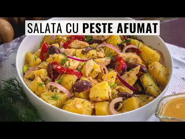 Video thumbnail for Cea mai bună salată de cartofi cu pește afumat are doar câteva ingrediente simple.
