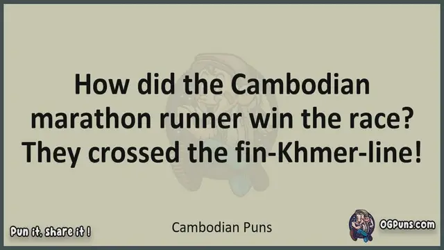 Video thumbnail for Cambodian - Jokes, Puns, Wordplays, and Laughter