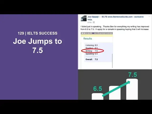 Video thumbnail for IELTS Success 129 | Joe Jumps to 7.5 in the Writing