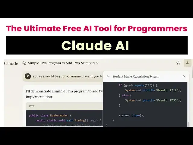 Video thumbnail for The Ultimate Free AI Tool for Programmers Claude AI