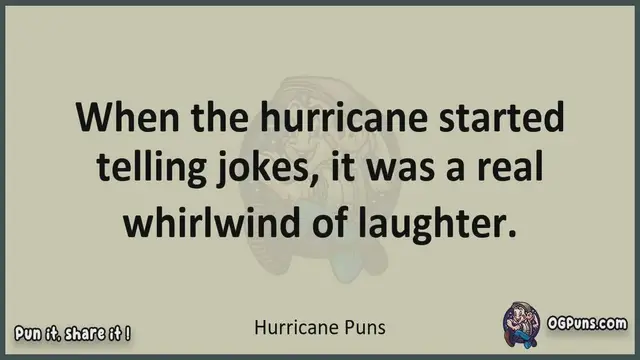 Video thumbnail for Hurricane - Jokes, Puns, Wordplays, and Laughter