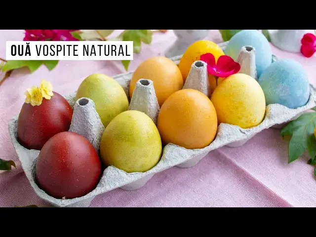 Video thumbnail for 🔴🟡🔵 OUĂ de Paști VOPSITE NATURAL cu ingrediente simple 👉 coji de ceapă, turmeric și sfeclă roșie