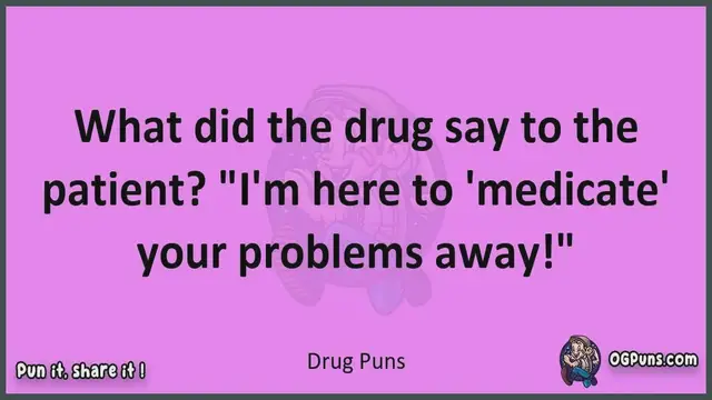 Video thumbnail for Drug - Jokes, Puns, Wordplays, and Laughter