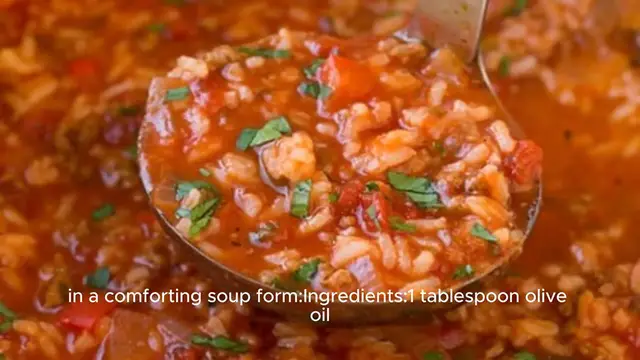 Video thumbnail for Stuffed pepper soup recipe