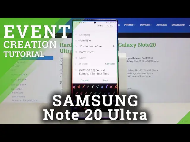 'Video thumbnail for How to Add Event to Calendar in SAMSUNG Galaxy Note 20 Ultra – Add Calendar Notifications'