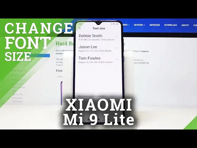 'Video thumbnail for How to Set Up Font in XIAOMI Mi 9 Lite - Change Font Size'