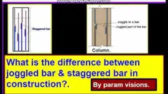 Video thumbnail for What is the difference between joggled bar & a staggered bar in construction?