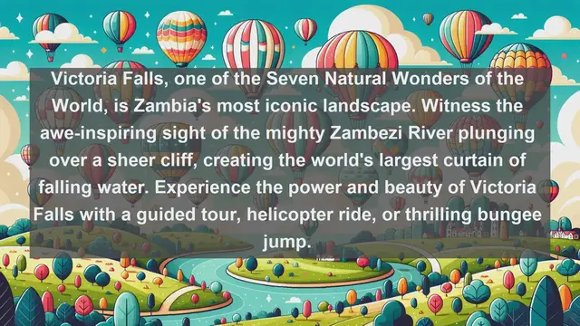 Video thumbnail for Discover the Natural Wonders of Zambia: Top 10 Must-Visit Landscapes!