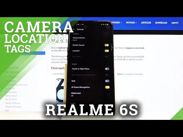 'Video thumbnail for How to Turn On and Turn Off Camera Location Tags in REALME 6s – Camera Location Tags'