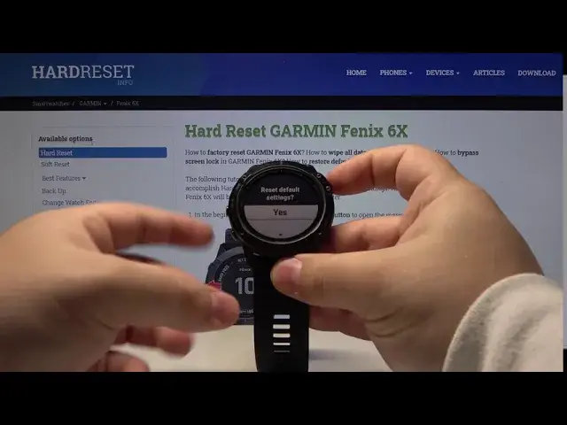 'Video thumbnail for How to Reset Settings in GARMIN Fenix 6X – Restore Default Configuration'