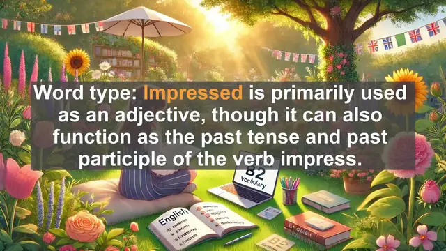Video thumbnail for 1500 Must Know CEFR B2 Vocabulary - Understanding the Word 'Impressed': Meaning, Usage, and Common Errors