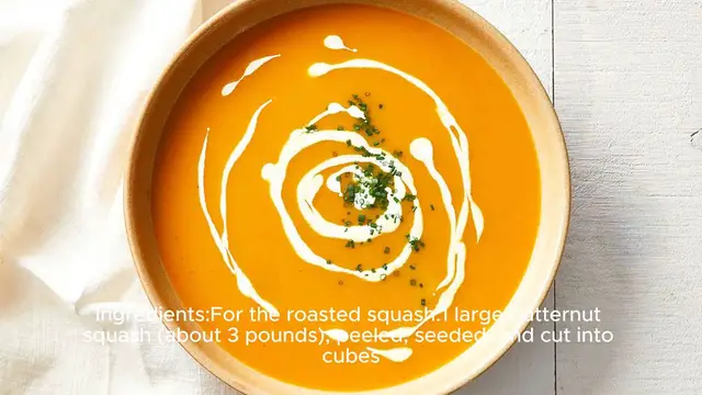Video thumbnail for Squash soup recipe