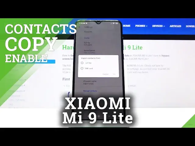 Video thumbnail for How to Transfer Contacts in XIAOMI Mi 9 Lite – Copy Contacts