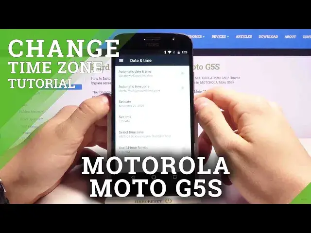 'Video thumbnail for How to Set Date & Time on MOTOROLA Moto G5S – Manage Time Settings'