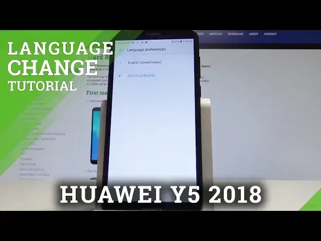 Video thumbnail for How to Change Language in HUAWEI Y5 (2018) - Languages List