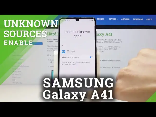 'Video thumbnail for How to Activate Unknown Sources in SAMSUNG Galaxy A41 – Allow App Installation'