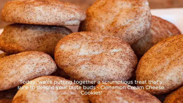 Video thumbnail for Cinnamon Cream Cheese Cookies