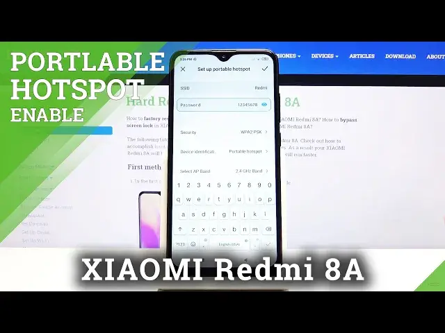 'Video thumbnail for How to Use Portable Hotspot in XIAOMI Redmi 8A - Share Internet'