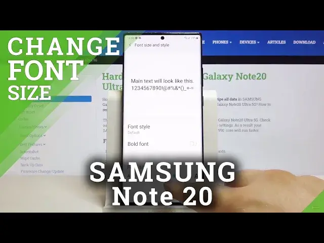 'Video thumbnail for How to Change Font Size in SAMSUNG Galaxy Note 20 – Find Font Settings'