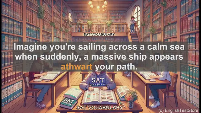 Video thumbnail for 5000 Must Know SAT Vocabulary - SAT Vocabulary: Understanding 'Athwart' and Its Usage