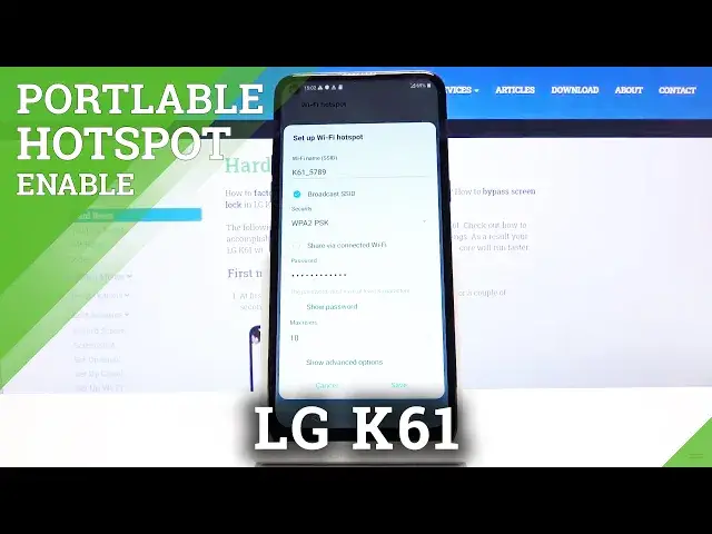 Video thumbnail for How to Enable Portable Hotspot on LG K61 - Share Wi-Fi