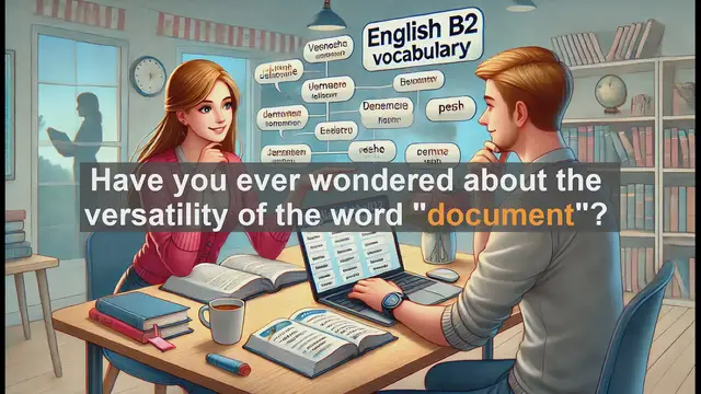 Video thumbnail for 1500 Must Know CEFR B2 Vocabulary - Understanding the Word 'Document': Noun, Verb, and More