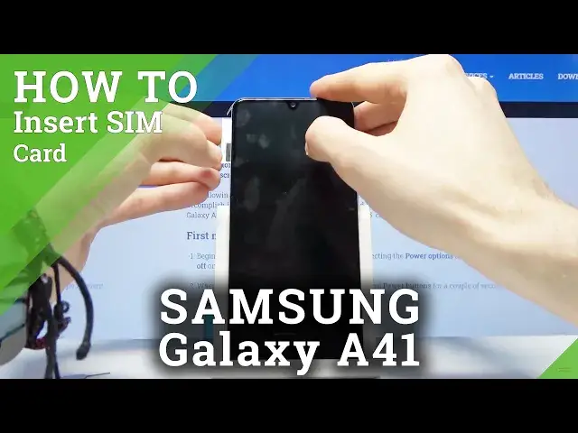 Video thumbnail for How to Insert Nano SIM & Micro SD in SAMSUNG Galaxy A41 – SIM & SD Slot