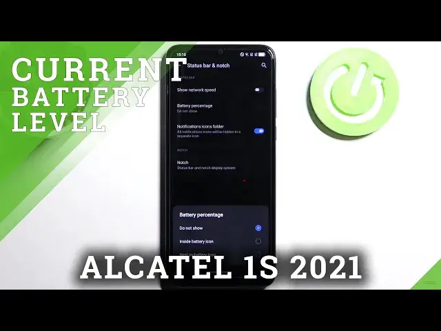 'Video thumbnail for How to Show Battery Percentage in Status Bar in ALCATEL 1S 2021 – Battery Settings'