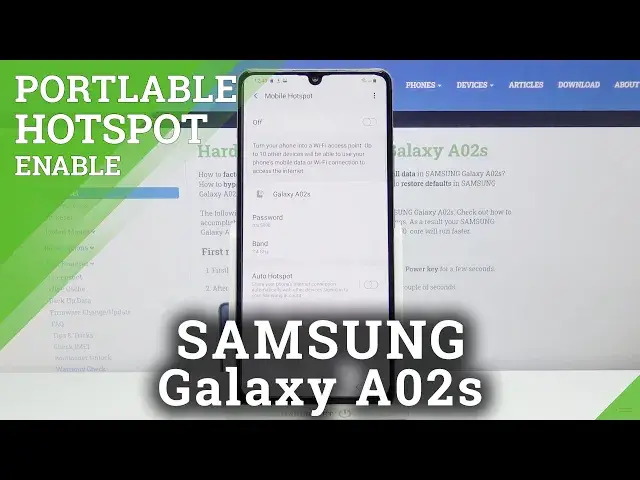 'Video thumbnail for How to Enable Portable Hotspot in SAMSUNG Galaxy A02s – Wi-Fi Connection'