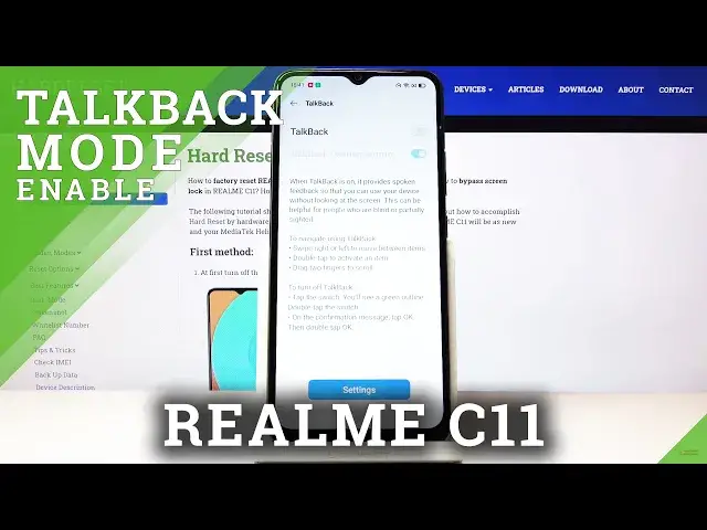 'Video thumbnail for How to Enable Talkback in REALME C11 – Screen Reader Options'