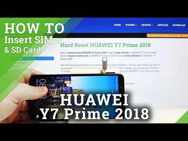 Video thumbnail for How to Insert SD & SIM Card in HUAWEI Y7 Prime 2018 – Activate Nano & Memory Card