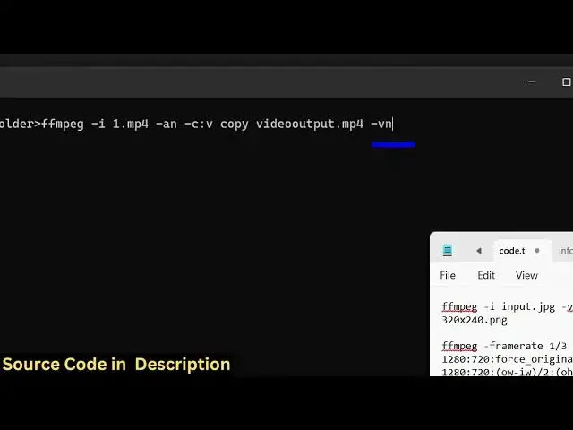 Video thumbnail for FFMPEG Command to Split Video & Audio into Different Files in Terminal