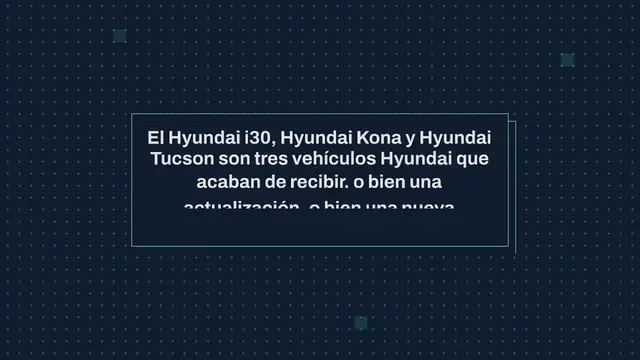 Video thumbnail for Vehículos Hyundai: i30 vs Kona vs Tucson