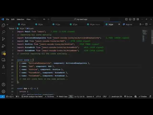 Video thumbnail for Build a React.js Project to Integrate VSCode Coding IDE Icons Using react-vscode-icons in JSX