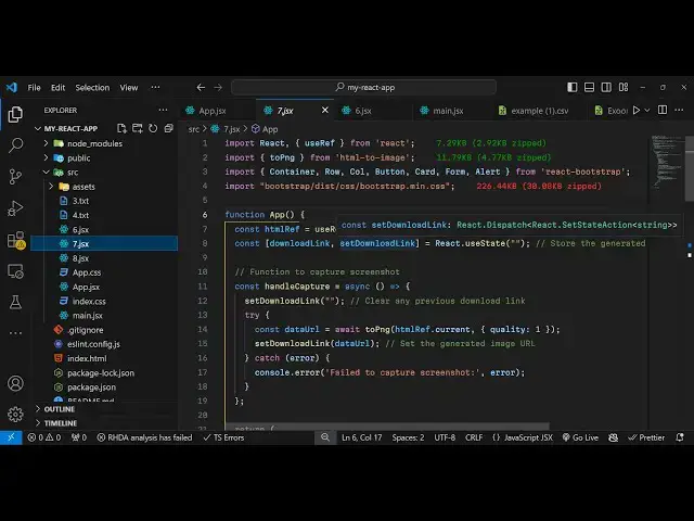 Video thumbnail for Build a React.js Canvas Export to PNG,SVG & JPG Image and Take Screenshot Using html-to-image