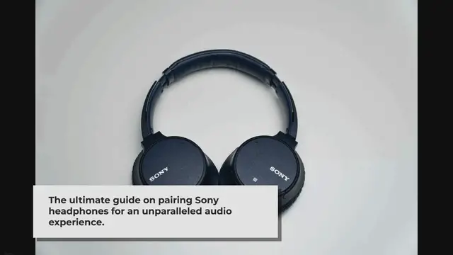 'Video thumbnail for How to Pair Sony Headphones: A Comprehensive Guide'