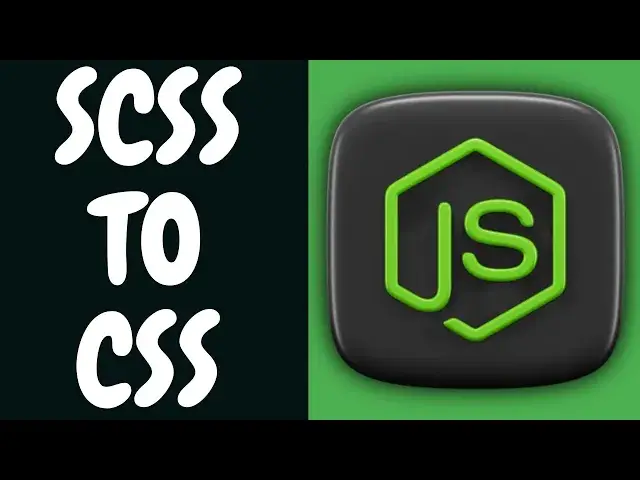 Video thumbnail for Node.js Tutorial to Convert SCSS File to CSS Using node sass Library