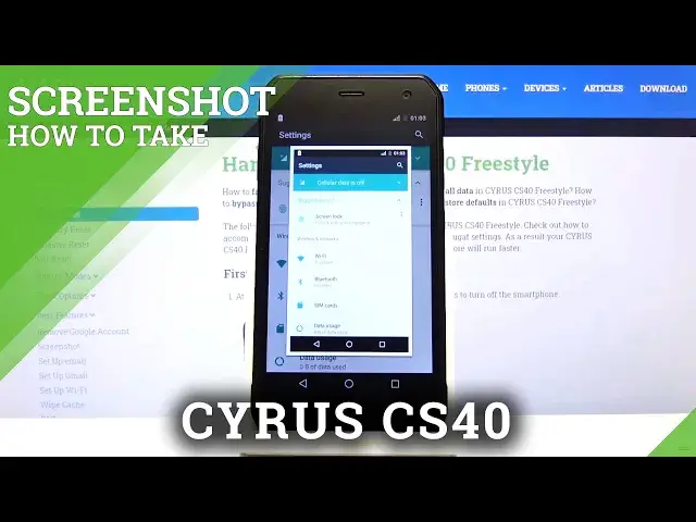 Video thumbnail for How to Take Screenshot in CYRUS CS40 - Capture Screen