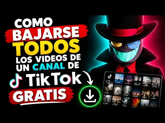 Video thumbnail for Bajar TODOS los videos de un canal de TikTok Gratis